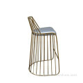 Modern Replica brass gold Brides veil bar stool